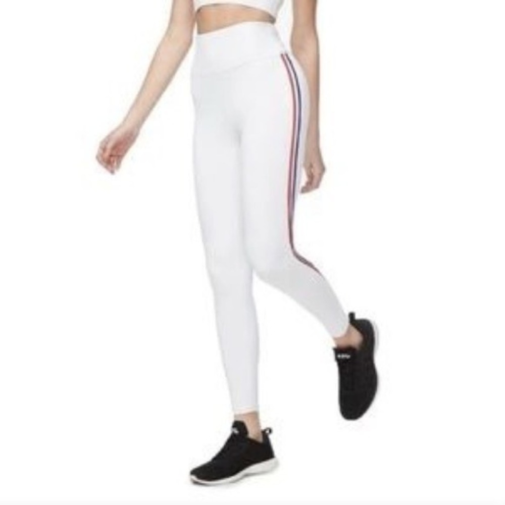 Good American White Patriotic Crop Leggings Size 2/Medium